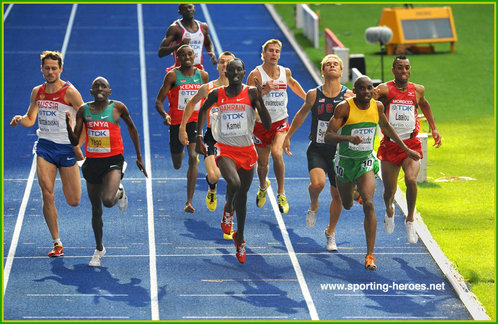 Mbulaeni Mulaudzi - South Africa - 2009 World 800m Champion, 2004 Olympic silver medalist.