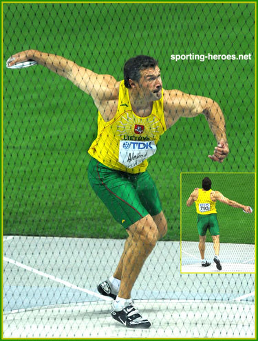 Virgilijus Alekna - Lithuania - 4th at the 2009 World Championships.