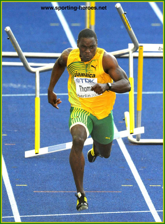 Dwight THOMAS World Championships 100m & 110m Hurdles finalist. Jamaica
