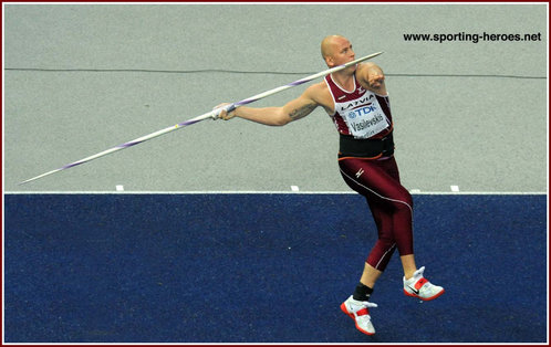 Vadims Vasilevskis - Latvia - 4th in the Javelin at the 2009 World Championships