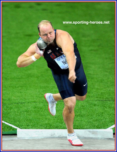 Adam Nelson - U.S.A. - Shot put World Champion in 2005, second in 2003 & 2007.