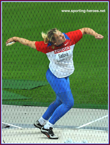 Natalya Sadova - Russia - 2009 World Champs Discus finalist.