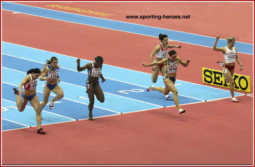 Daria Korczynska - Poland - 2007 European Indoor Champs 60m bronze medal.