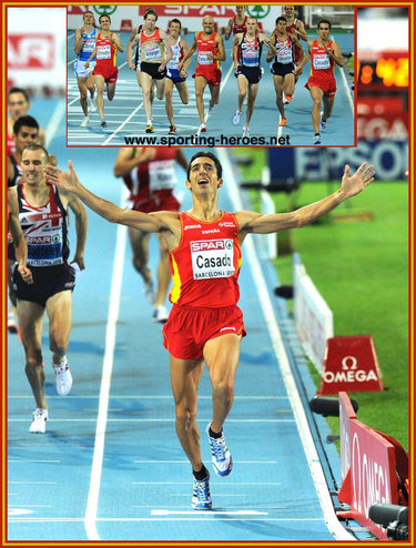 Arturo Casado - Spain - 2010 European Championships 1500m champion.
