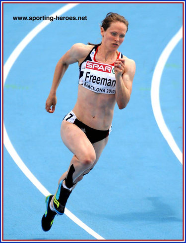 Emily Freeman - 2009 World Championships 200m finalist.