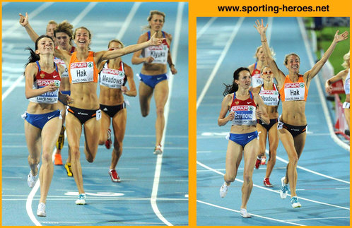 Yvonne Hak - 2010 European Championships 800m champion.