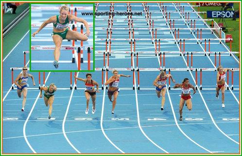 Derval O'Rourke - Ireland - 2010 European Championships 100mh Gold medal.