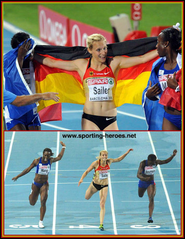 Verena Sailer - Germany - 2010 European 100m Champion.