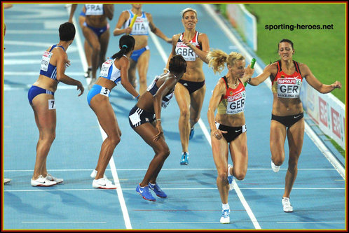 Janin Lindenberg - Germany - 2010 Euro Championships 4x400m silver medal.