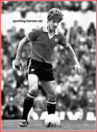 Gordon Hill - England - Biography 1976-77 playing for England.