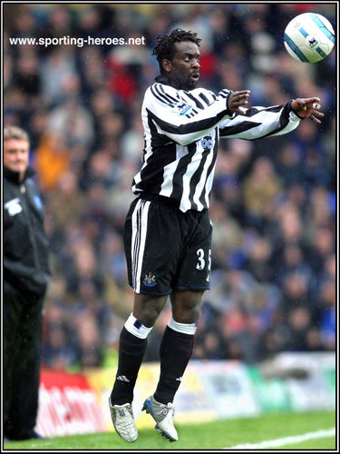 Olivier Bernard - Newcastle United - League appearances for The Magpies.