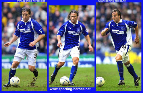 David Ginola - Everton FC - Premiership Appearances