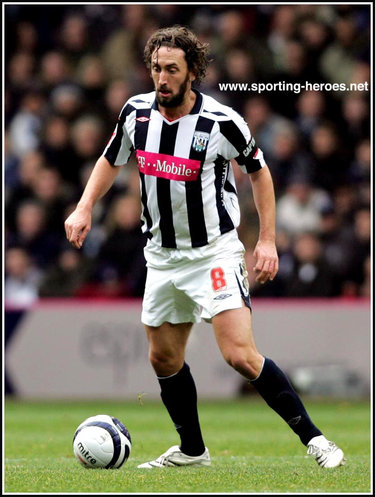 Jonathan Greening - West Bromwich Albion - League appearances.