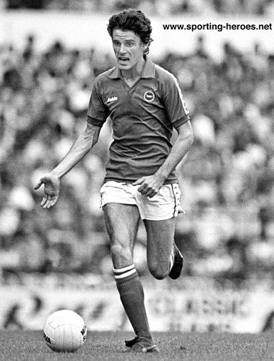 John Gregory - Brighton & Hove Albion - League appearances for The Seagulls.