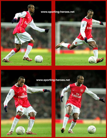 Justin Hoyte - Arsenal FC - League appearances.