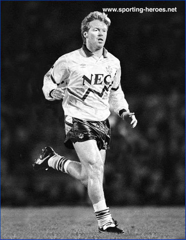 Maurice Johnston - Everton FC - League appearances for Everton.