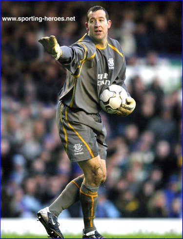 Nigel Martyn - Everton FC - Premiership Appearances