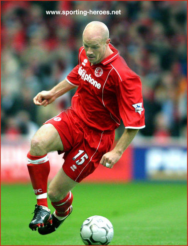 Danny Mills - Middlesbrough FC - League appearances.