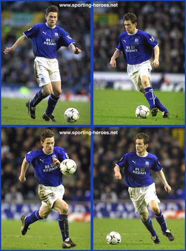 Gary Naysmith - Everton FC - Premiership Appearances