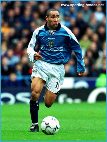 Jeff Whitley - Manchester City - League appearances for Man City.