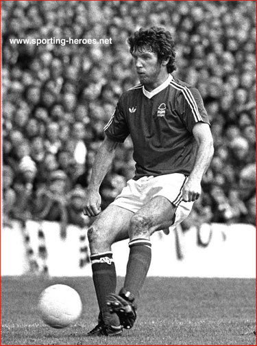 Peter Withe - Nottingham Forest - League appearances.