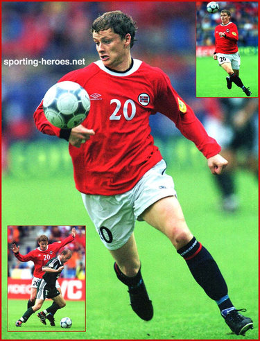 Ole Gunnar SOLSKJAER - Norway footballer - UEFA Europeisk Mesterskap 2000