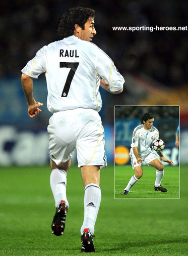 Raul Gonzalez - Real Madrid - UEFA Champions League seasons 2009/10 & 2008/09.