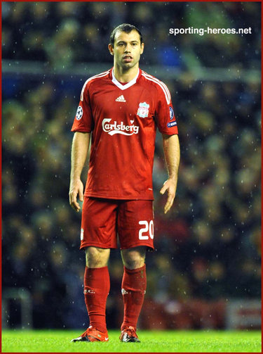 Javier Mascherano - Liverpool FC - UEFA Champions League Seasons (3) 2009/10 to 2007/08.