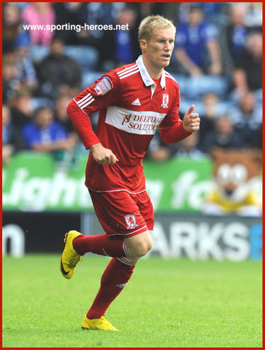 Tarmo Kink - Middlesbrough FC - League Appearances