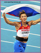 Mariya ABAKUMOVA - Russia - 2011 World Champion celebrates with Russian flag