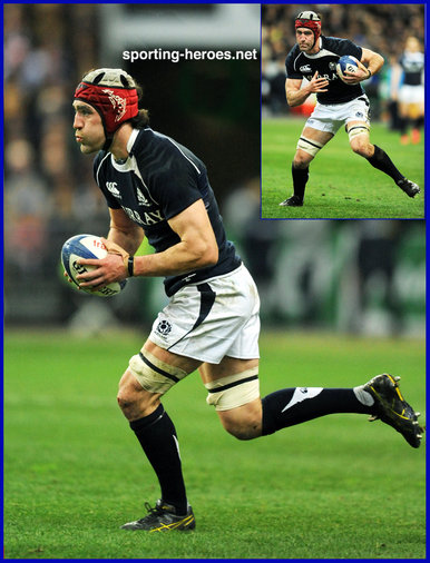 Kelly Brown - Scotland - Scottish International Rugby Caps.