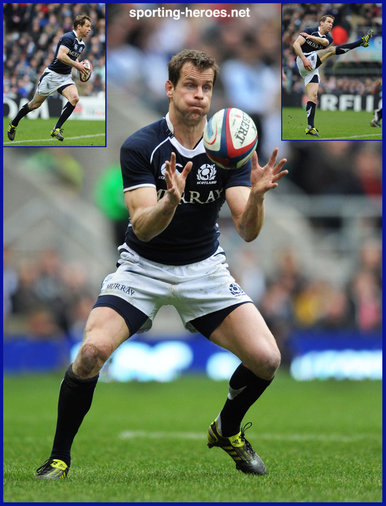 Chris Paterson - Scotland - International rugby caps for Scotland 2008-2011.