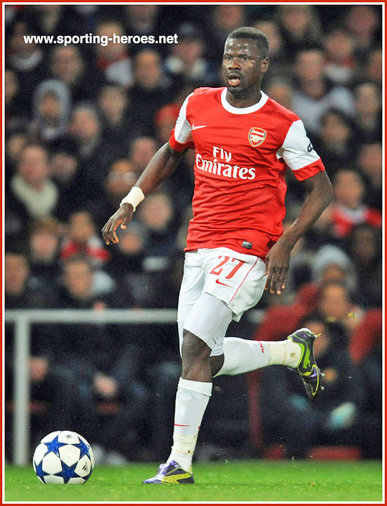Emmanuel Eboue - Arsenal FC - UEFA Champions League (3 seasons) 2010/11 to 2007/08.