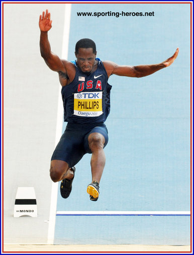 Dwight Phillips - U.S.A. - 2011 World Long Jump Champion a record 4th time.