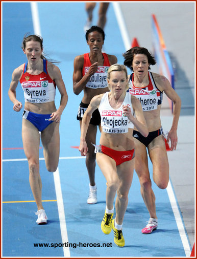 Lidia Chojecka - Poland - European Indoor 1500 & 3000m Championship.