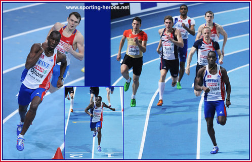 Leslie Djhone - France - 2011 European Indoors 400m Champion.