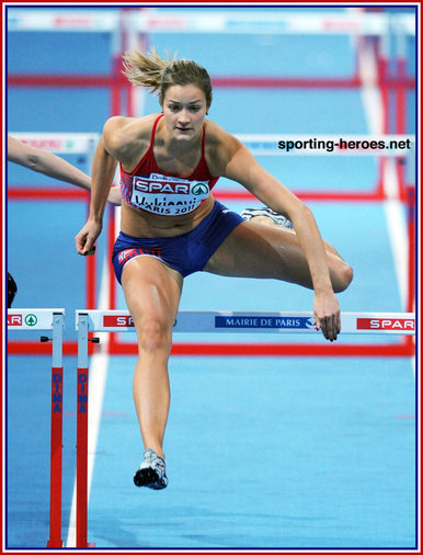 Christina VUKICEVIC - Norway - 2011 European Indoors 60m Hurdles bronze.