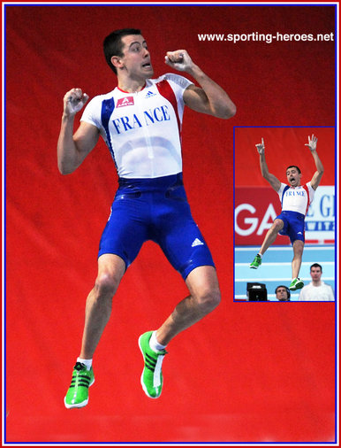 Jérôme CLAVIER - France - 2011 European Indoors Pole Vault silver.