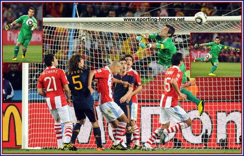 Justo Villar - Paraguay - FIFA Copa del Mundo 2010 Octavos y Cuartos de finals