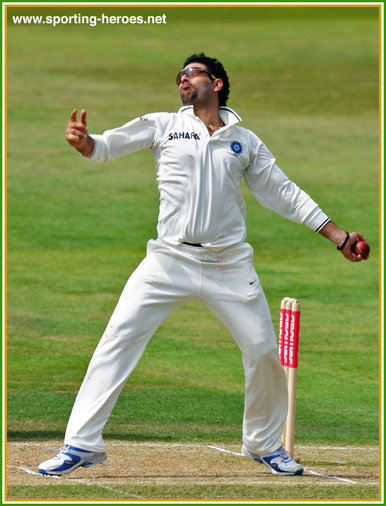 Yuvraj Singh - India - Test Record v New Zealand