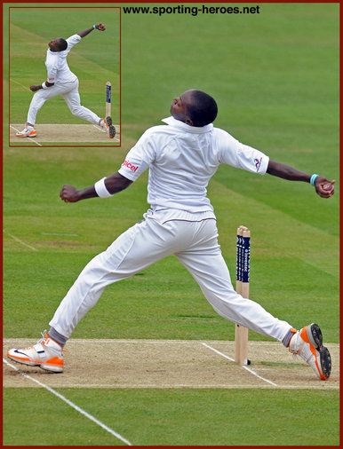 Fidel Edwards - West Indies - International Test Cricket Career for the West Indies.