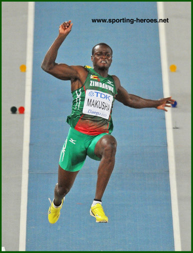 Ngonidzashe Makusha - Zimbabwe - 2011 World Championships long jump bronze.