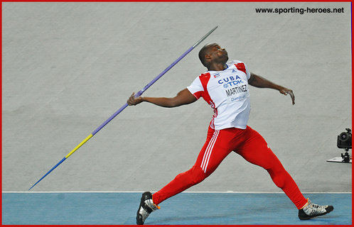 Guillermo Martinez - Cuba - Two World Championship javelin medals.