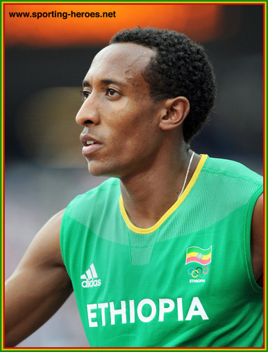 Mohammed AMAN - Ethiopia - Sixth in 800m at 2012 Olympics with national record.