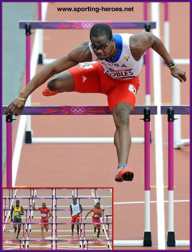 Dayron Robles - Cuba - 2012 Olympic final disappointment.