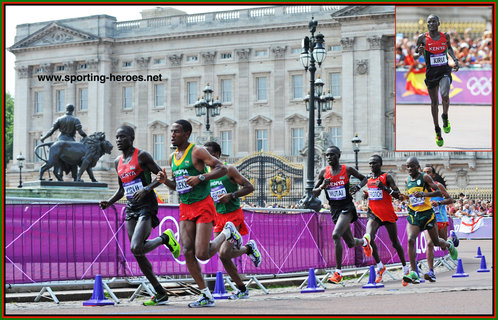 Abel Kirui - Kenya - Silver medal in the 2012 Olympic marathon.