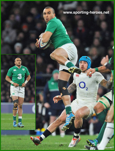Simon ZEBO - Ireland (Rugby) - International Rugby Union Caps.