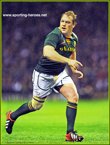 Pat CILLIERS - South Africa - South Africa International rugby union caps.