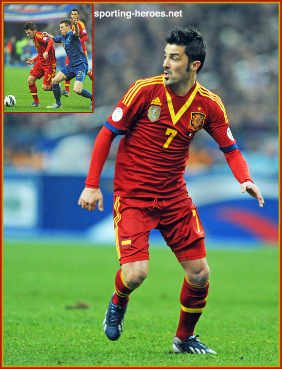 David Villa Spain World Cup jersey