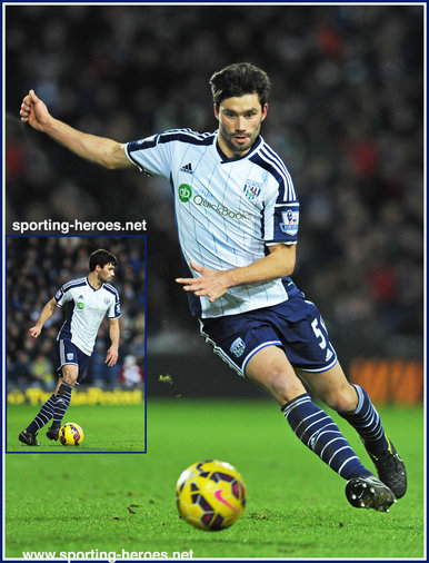 Claudio YACOB - West Bromwich Albion - League Appearances